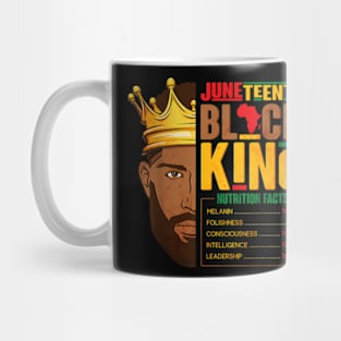 Juneteenth Black Nutritional Facts Pride African Mens Mug